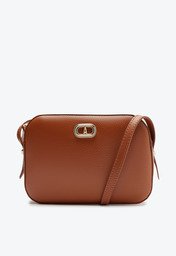 Bolsa Tiracolo Marrom Anacapri Média Arredondada Classic