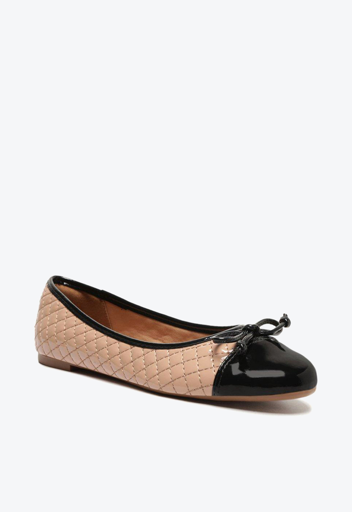 Sapatilha Preta E Bege Arezzo Classic