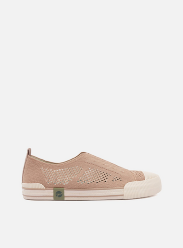 Tênis Slip On Rosa Knit Elástico Alme | ZZ MALL