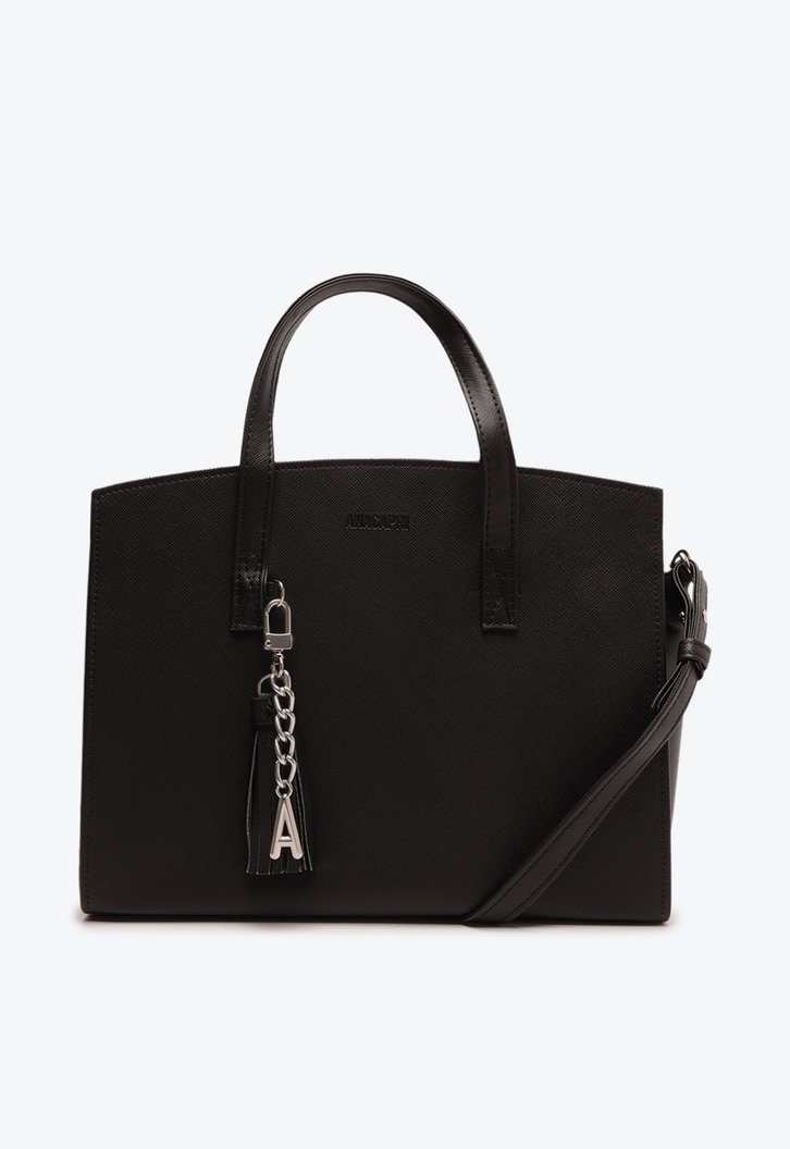 Bolsa Tote Preta Barbicacho Grande