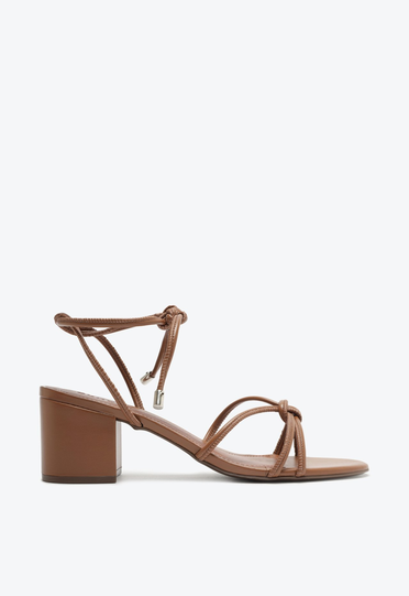 Sandália Marrom Schutz Salto Bloco Suzy | ZZ MALL