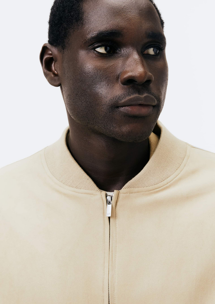 Jaqueta Bege Masculina College Bomber