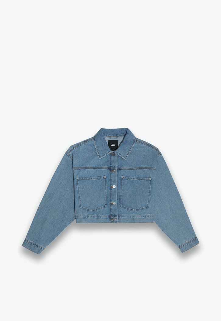 Jaqueta Raynes Denim Crop Jacket Upland Stonewash