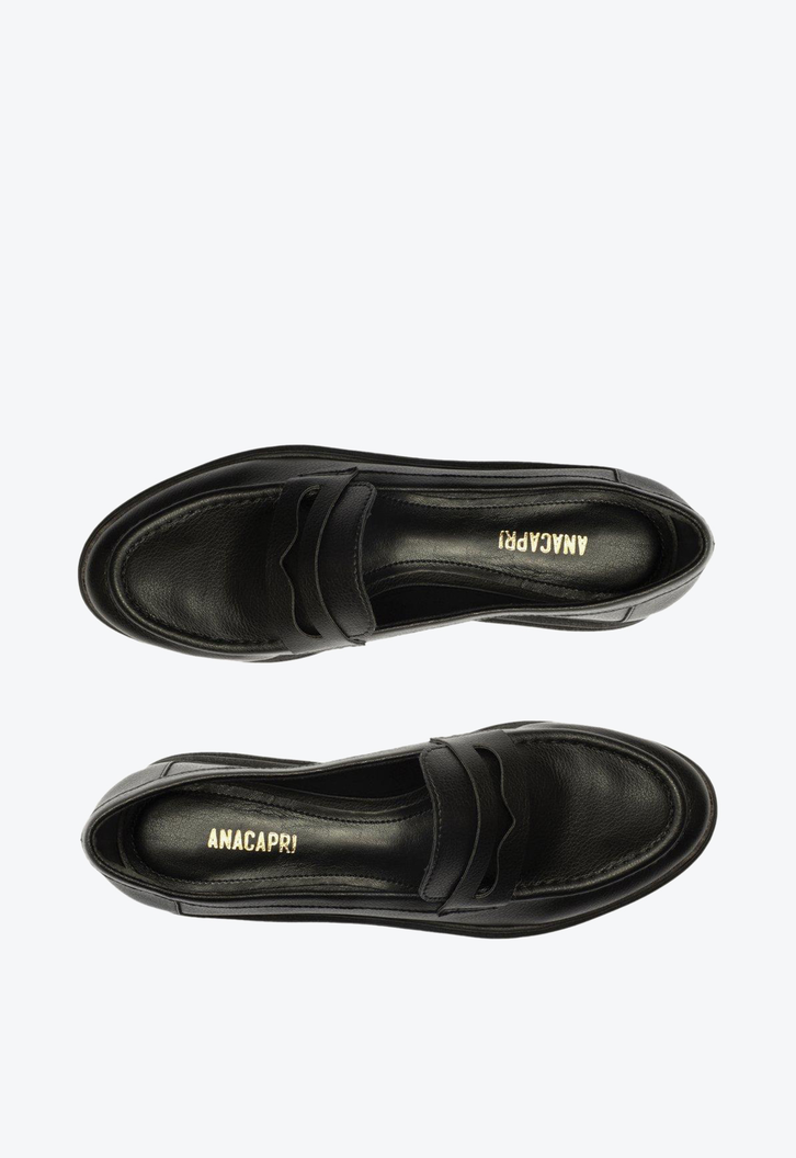 Mocassim Preto Anacapri Tratorado Kiara