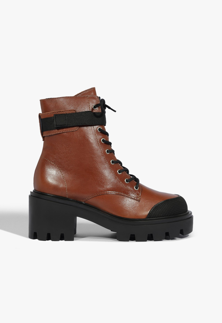 Coturno Marrom e Preto