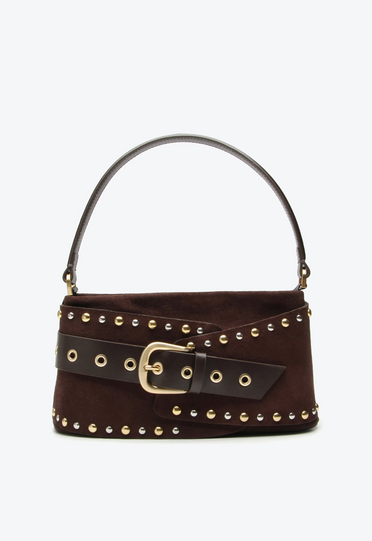 Bolsa Shoulder Thaila Média Marrom