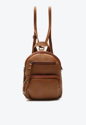 Mini Mochila Marrom Anacapri Zíper