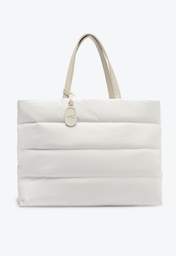 Bolsa Shopping Branca Anacapri Grande Fluffy Nylon
