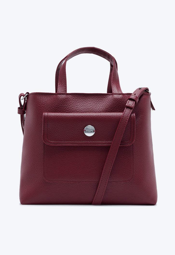 Bolsa Tote Roxa Anacapri Grande Com Bolso Work