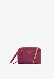 Bolsa Tiracolo Pink Schutz Pequena Mirella Chevron Couro