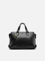 Bolsa Tote Preta Média Tag Básica | ZZ MALL