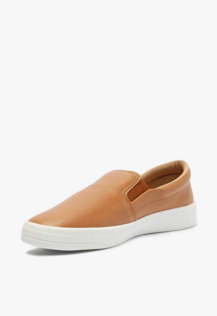 Tênis Slip On Marrom Anacapri Liso Básico