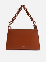 Bolsa Tiracolo Marrom Arezzo Pequena Corrente Extra
