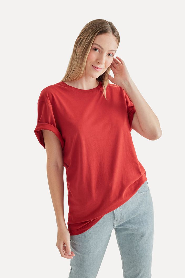 CAMISETA VERMELHA RESERVA SIMPLES MASCULINA