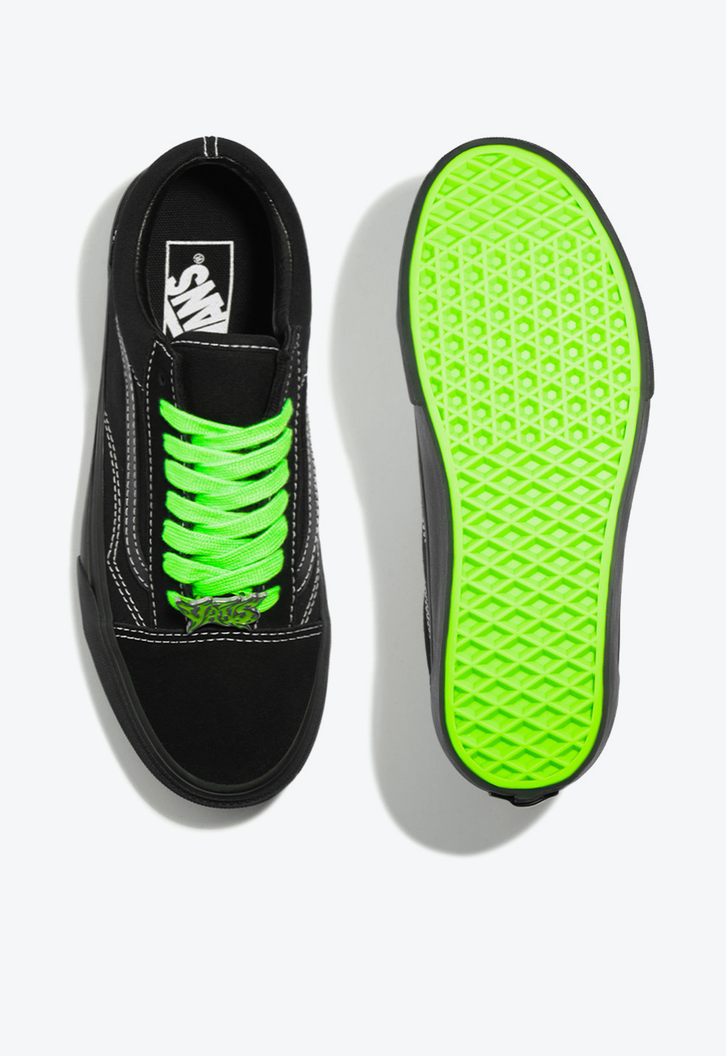Vans preto com verde new arrivals