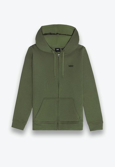 Moletom Classic V Zip Hoodie Olivine | ZZ MALL