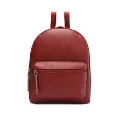 Mochila Anacapri Vermelha Bolso Frontal Alça Gorgurão