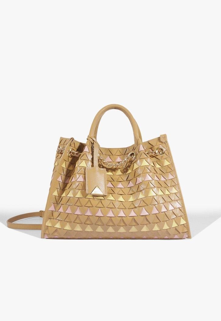Bolsa Schutz Tote Rebecca Multicolor Grande Couro