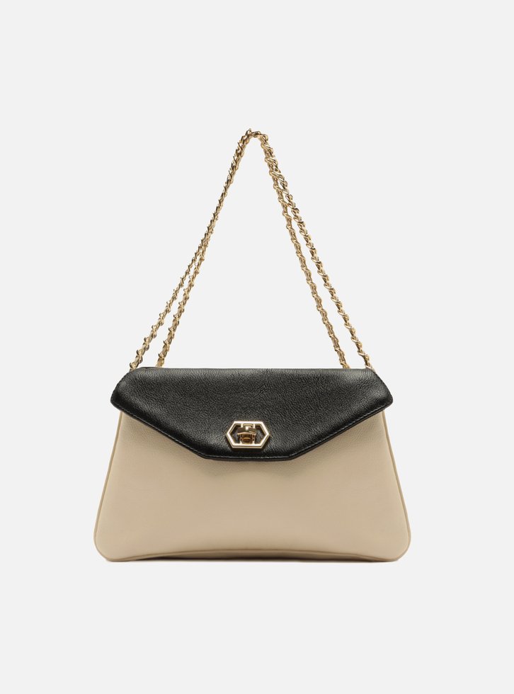 Bolsa Tote Multicolorida Couro Média Metais