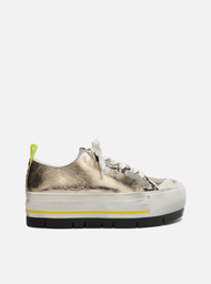 Tenis dourado arezzo top