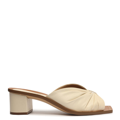 SANDÁLIA OFF-WHITE AREZZO BLOCO DRAPEADA