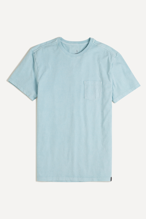 Camiseta Azul Oficina Reserva Garment Dye Clara
