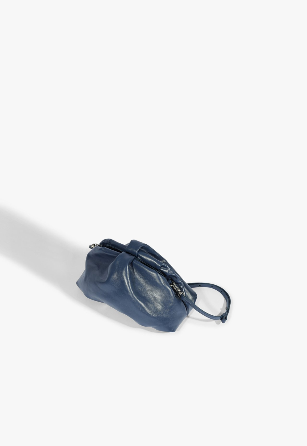 Bolsa Azul Schutz Avril Média Couro | ZZ MALL