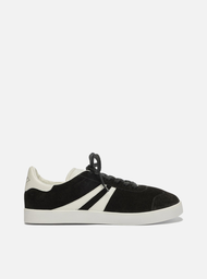 Tênis Preto Arezzo Suede Zz Mov Listras