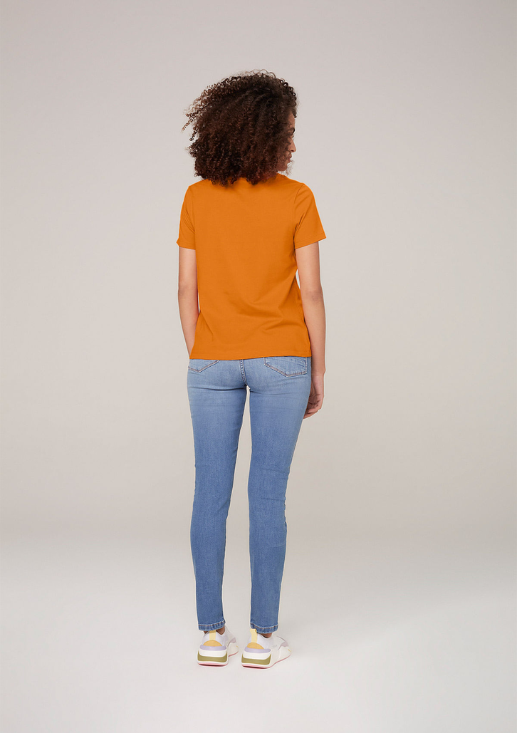Blusa Laranja Dzarm Manga Curta
