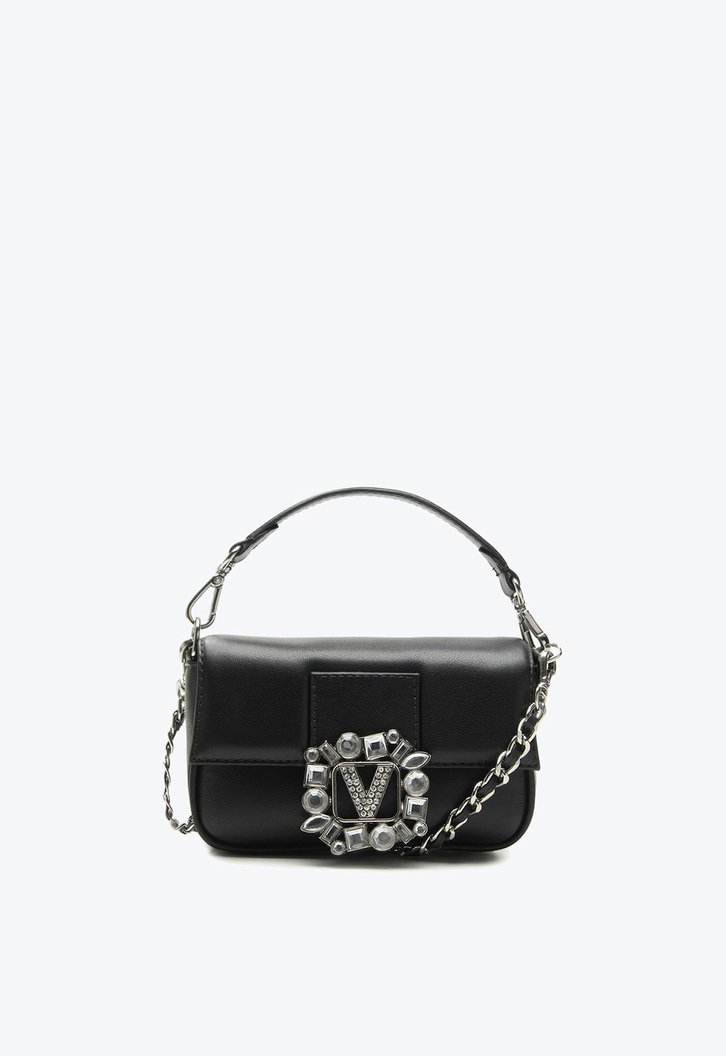 Bolsa Tiracolo Diamonds Pequena Preta