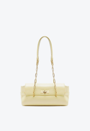 Bolsa Amarela Schutz Baguete Eddie Couro