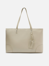 Bolsa Shopping Bege Arezzo Giorno Grande Bag Charm