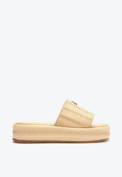 Chinelo Plataforma Bege Schutz