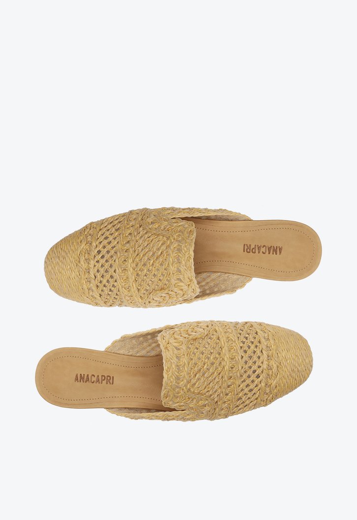 Mule Nude Palha Natural