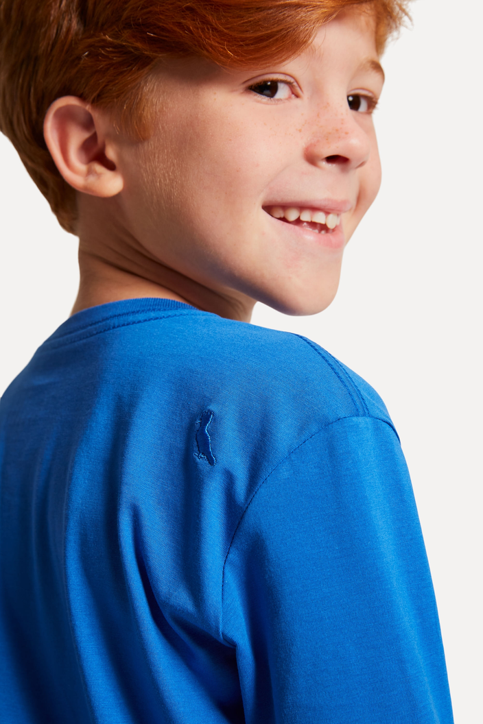 CAMISETA AZUL RESERVA MINI PIMA CORES