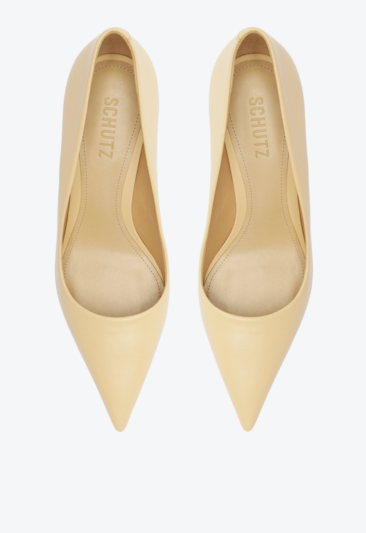 Scarpin New Carry Over I Couro Bege