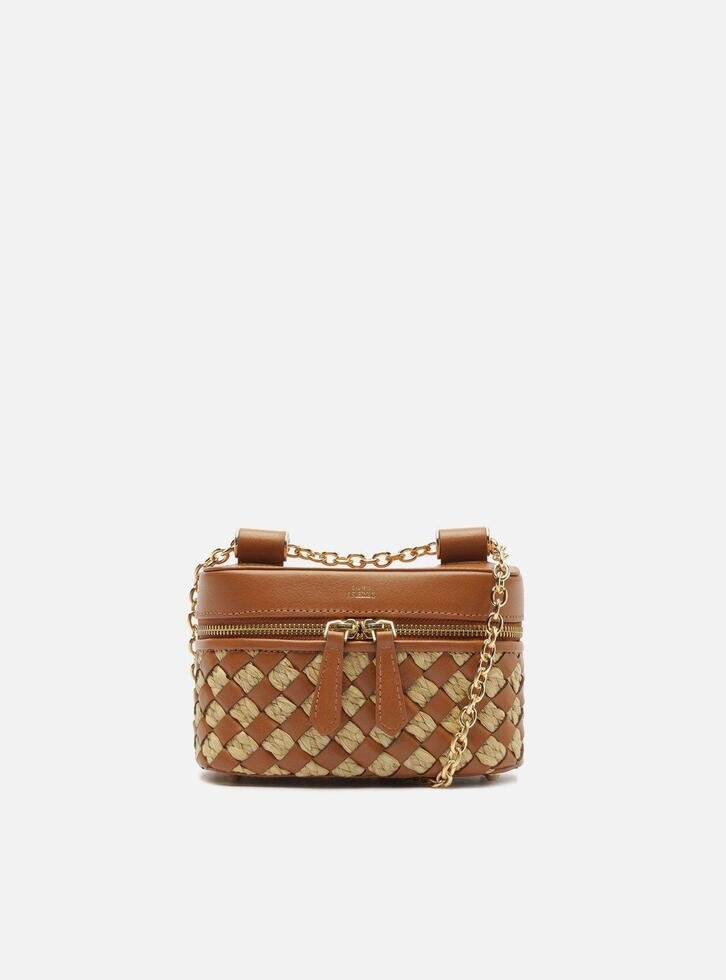 Bolsa Tiracolo Multineutra Pequena Tressê Alça Corrente
