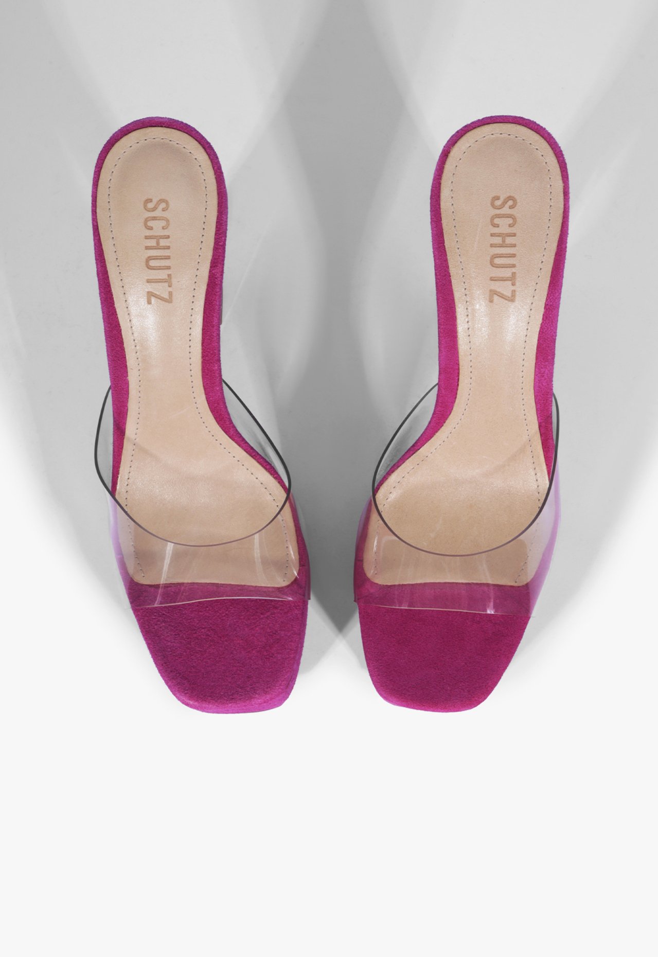 Sandália Mule Rosa Schutz Vinil | ZZ MALL
