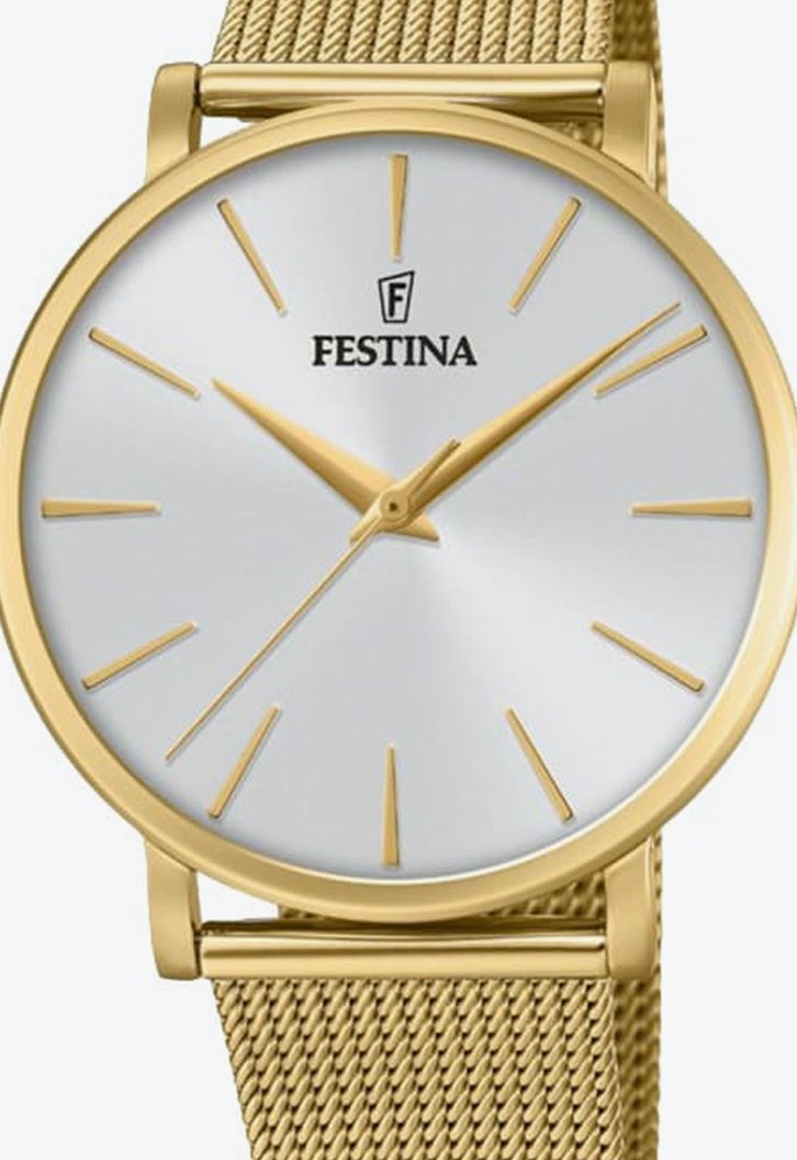 Relógio Dourado Vivara Festina Feminino Aço F20476/1 03 ATM