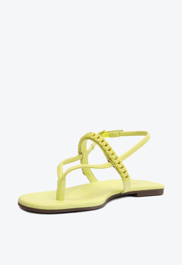 Sandália Rasteira Verde Anacapri Lemon Monocolor Corrente