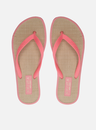 Chinelo de Dedo Rosa Palmilha Palha Brizza Color