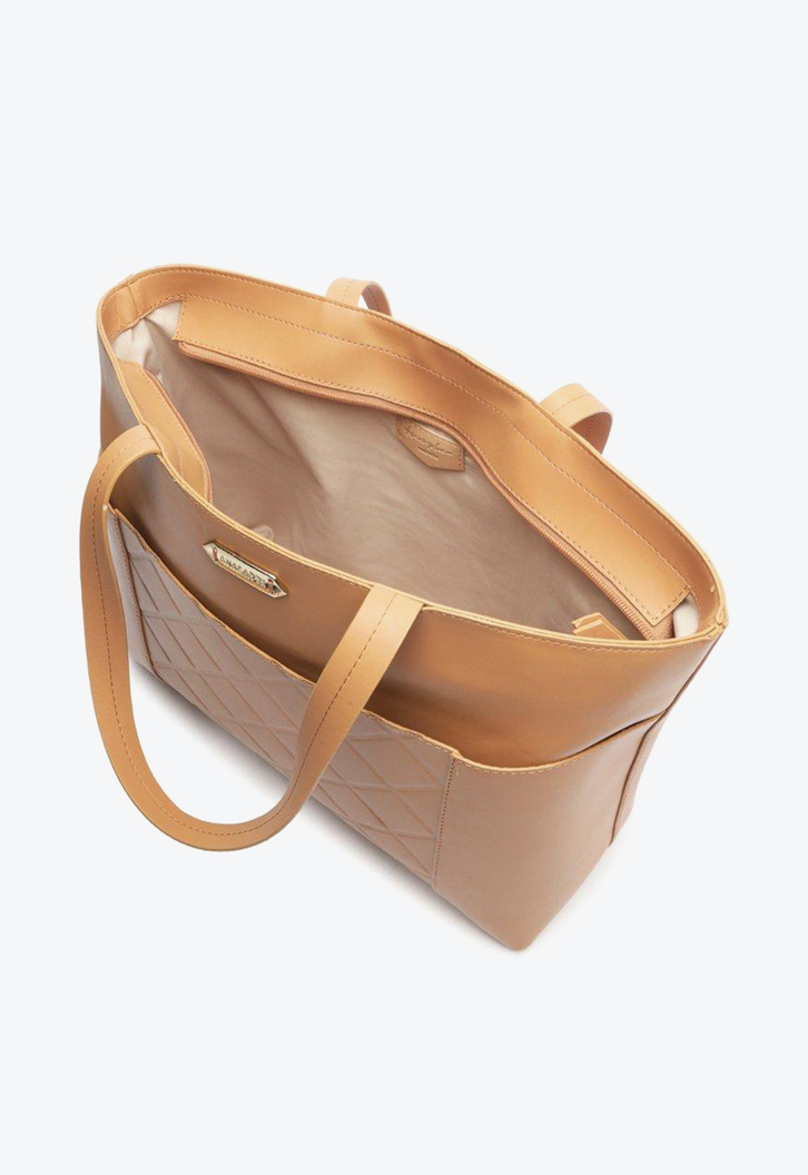 Bolsa Shopping Nude Anacapri Matelassê Grande
