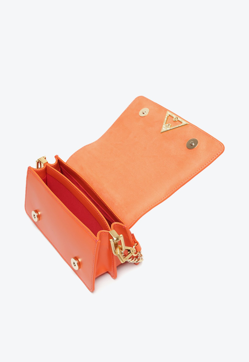 Bolsa Tiracolo Audrina Couro Laranja