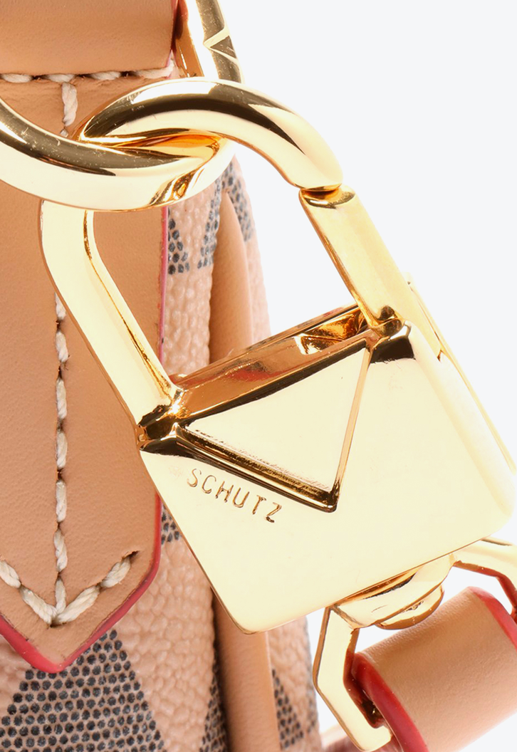 Bolsa Tiracolo Rosa Schutz Pequena Emmy Triangle