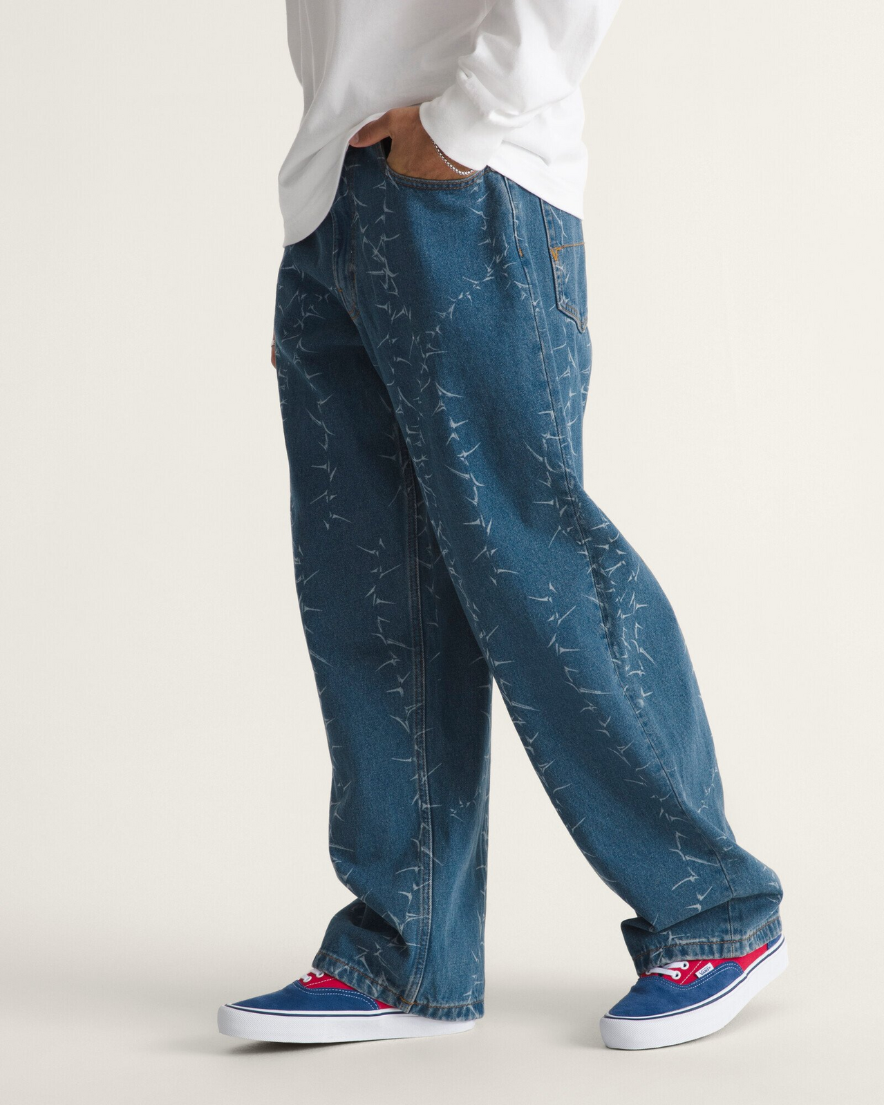 Calça Check 5 Baggy Denim Vintage Indigo | ZZ MALL