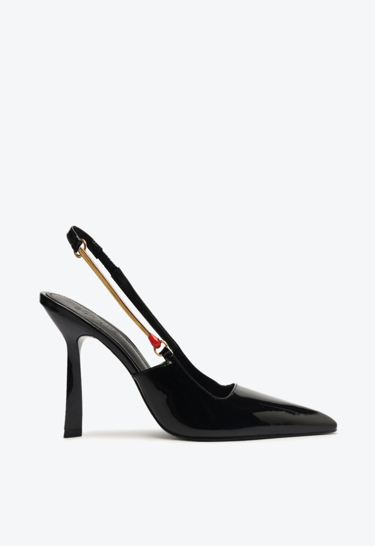 今ならほぼ即納！ Schutz Preto Scarpin Sapato Slingback ZZ | Verniz Alto Salto 靴