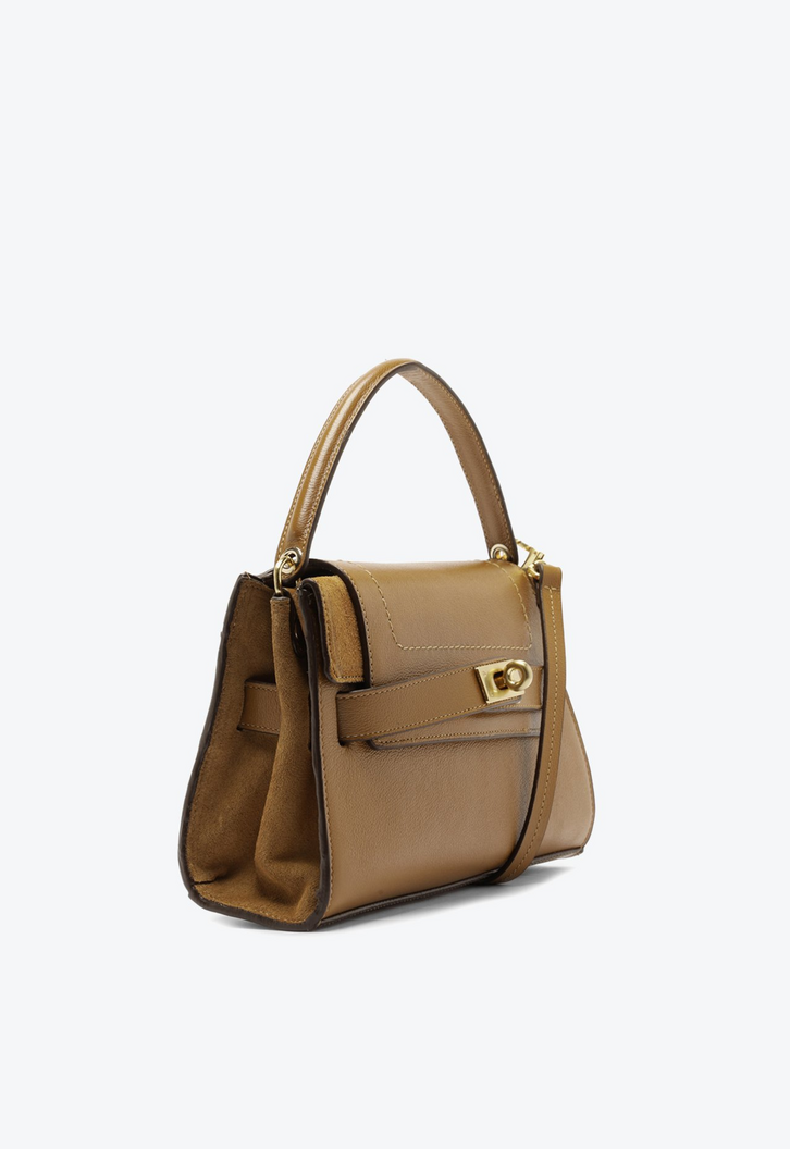 Bolsa Tiracolo Kora Pequena Caramelo | ZZ MALL