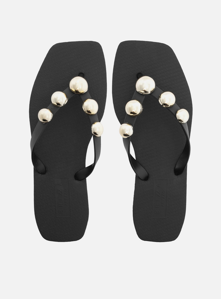 Chinelo de Dedo Preto Brizza