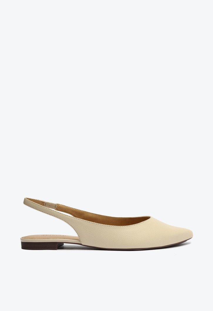 Sapatilha Nude Anacapri Slingback Bico Fino