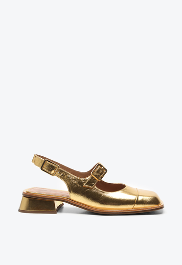 Slingback Dourado Vicenza Irene | ZZ MALL